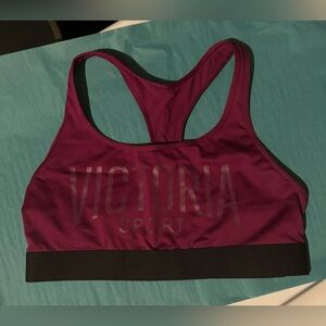 Victoria Secrets Racerback Sports Bra Dark Pink Size Medium